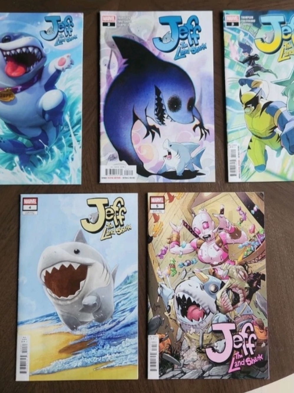Marvel 🦈 Jeff the Land Shark 🦈 Comic Book Set, 1-5 NIB